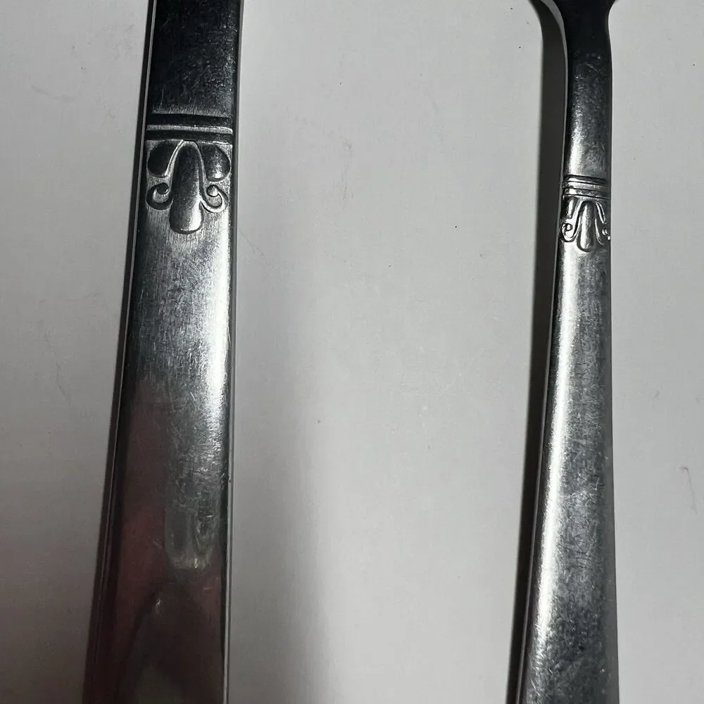 Lot of 2 Vintage Hull Dorzel Embrace Stainless Japan Dinner Knife & Fork